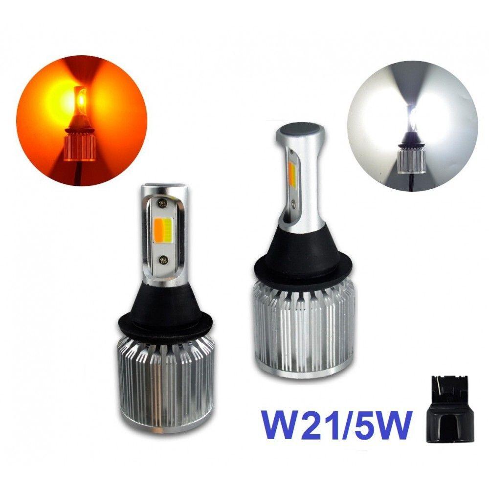 Лампа DRL + Поворот Baxster Cob Light W21W  W21/5W  T20 7443 CANBUS 30W 3000 lm 6000K + 2000К