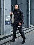 Зимовий теплий чоловічий стьобаний спортивний костюм: куртка на овчині + штани (р.46-54). Арт-1223/29, фото 4