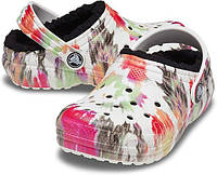 Сабо утеплені Crocs classic lined tie dye clog EUR38-39 / US M6/W8 оригінал