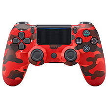 Бездротовий ігровий контролер Doubleshock 4 джойстик геймпад Playstation PS4 / Pro / Slim / PS3 Red Camo