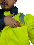 Куртка сигнальна утеплена LIME (4в1) ВО, лайм/темно-синій, фото 3