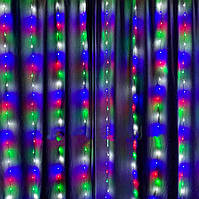 Внутрішня світлодіодна Гірлянда Водоспад 240 Led 3 х 2 м Мульти пр/пр