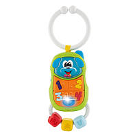 Игрушка-погремушка "Puppy Phone" Chicco 09708.00 музыкальная, World-of-Toys