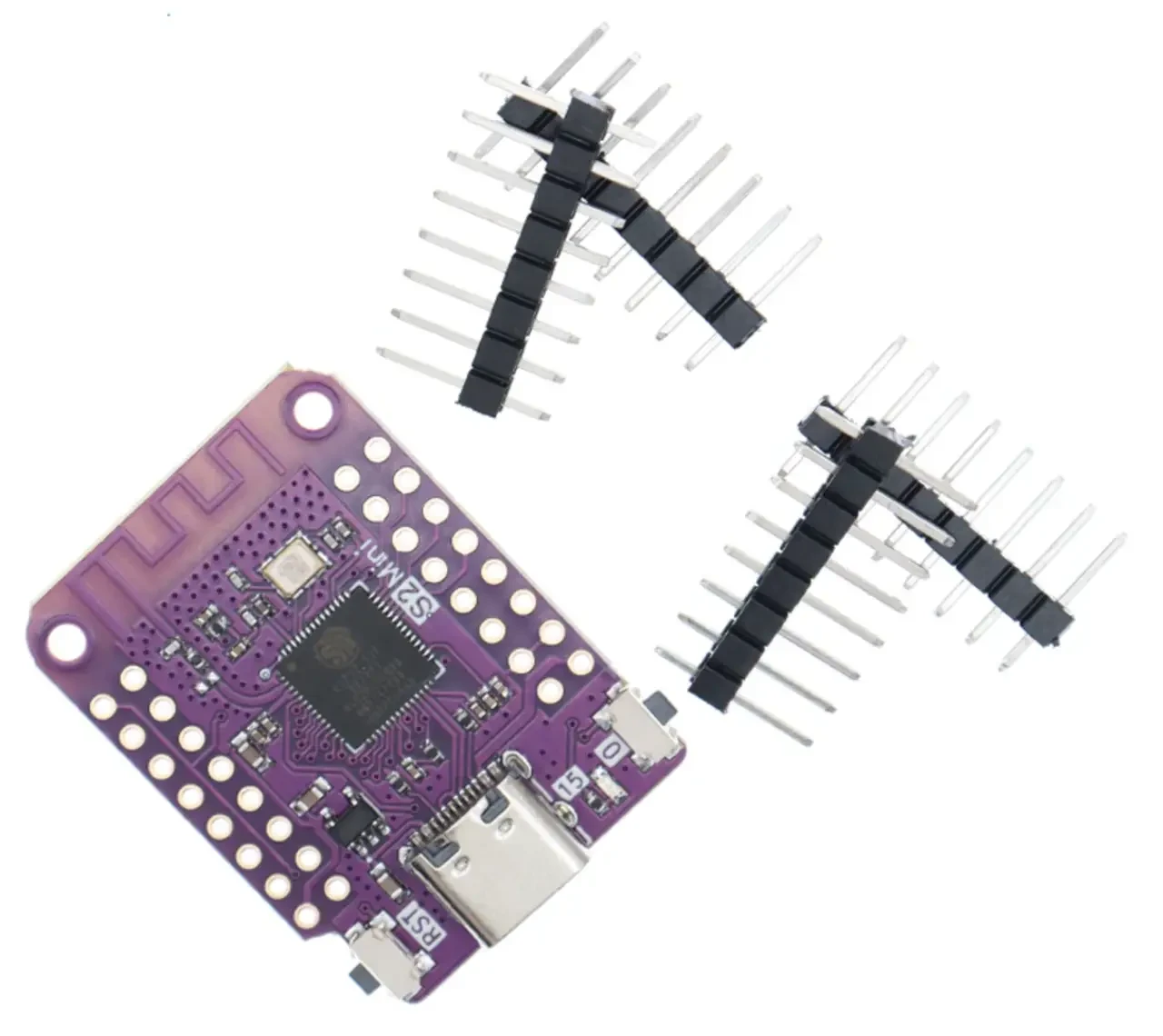 Wemos ESP32 S2 Mini V1.0 (ESP32-S2FN4R2 + 4MB Flash + 2MB PSRAM / USB Type-C)