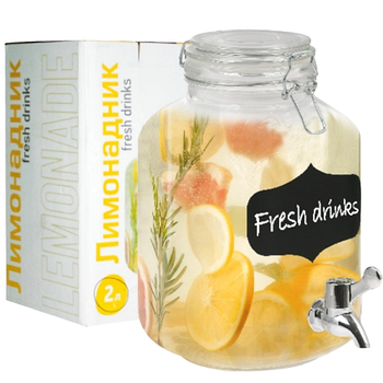 Лимонадник 2000мл з дошкою для написів 9037 S&T