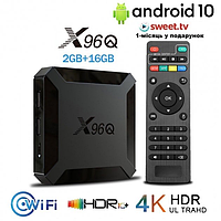 TV-Приставка X96Q 2/16GB ALLWINNER H313 (Android Smart TV BOX, Андроид Смарт ТВ Приставка, Андроїд тв бокс)