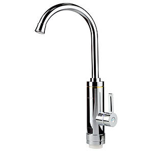 Кран-водонагрівач проточний HZ 3.0 кВт 0.4-5бар для кухні гусак вухо на гайці (C) AQUATICA (HZ-6B143C)