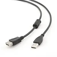 Дата-кабель Cablexpert CCF-USB2-AMAF-10 3m USB (тато) - USB (мама) Black