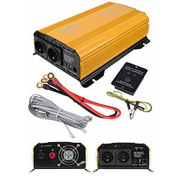Перетворювач напруги авто інвертор Volt Polska Sinus 3000 Plus 3SIR300012 12V 230V 1 Вт чиста синусоїда
