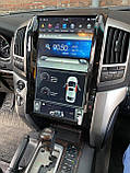 Штатна магнітола в стилі Тесла для Toyota Land Cruiser LC 200 2007-2015 Android, фото 2