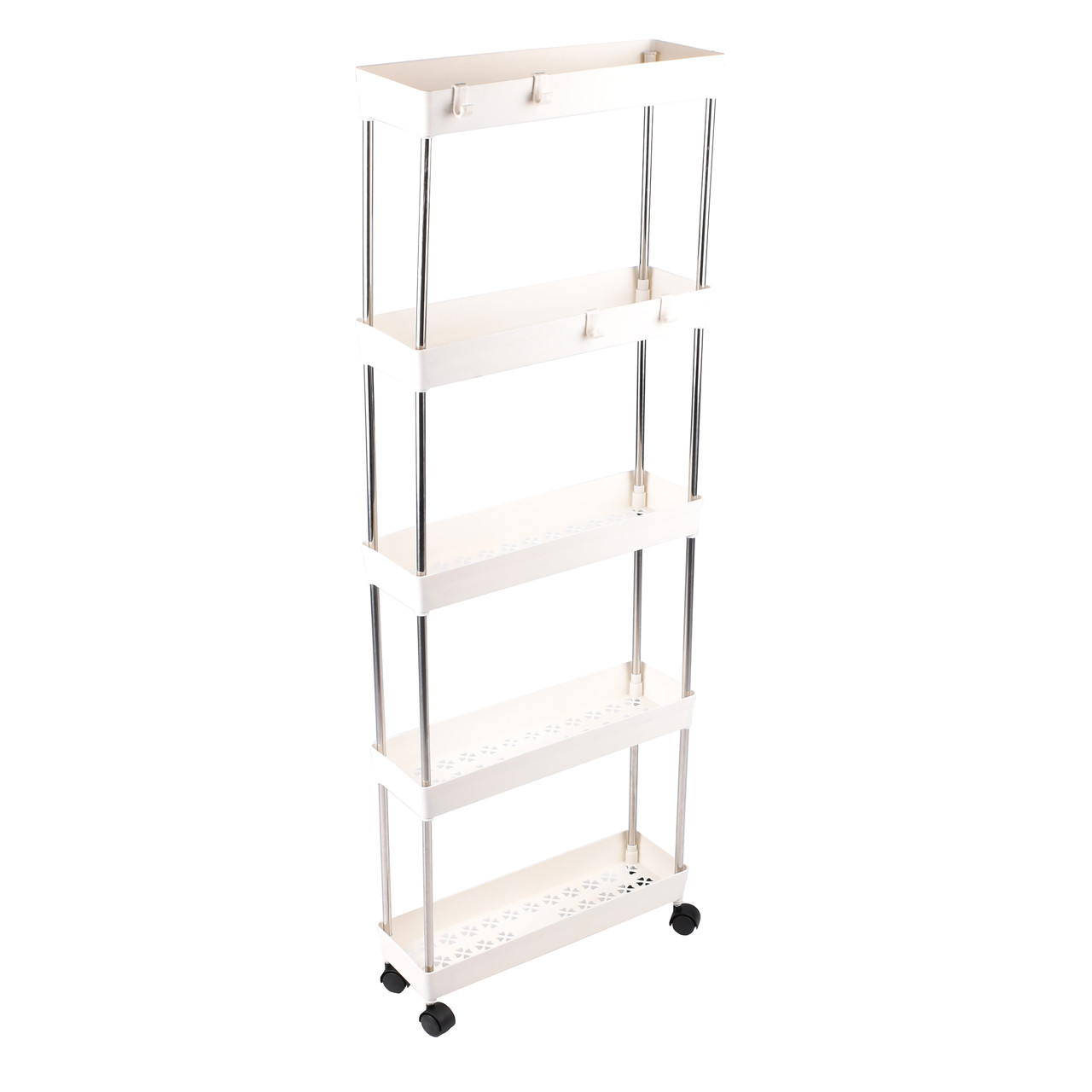 Етажерка стелаж на 5 полиць на колесах, фото 1