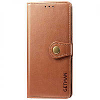 Шкіряний чохол книжка GETMAN Gallant (PU) для Oppo A98 Коричневий