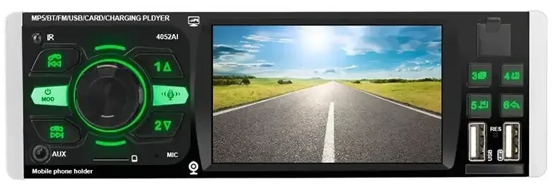 Автомагнітола 4052 Touch 4.1", ISO-Bluetooth, 1 DIN, USB, MP5, FM, microSD - фото 1 - id-p1993112044