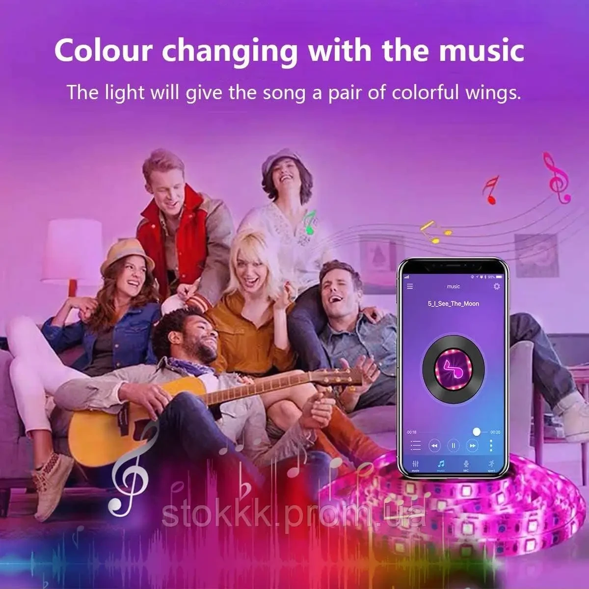 Светодиодная лента L8star 10м RGB с пультом и приложением для телефона  (ID#1993113750), цена: 550 ?, купить на Prom.ua