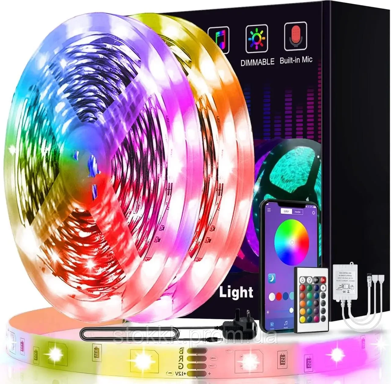 Светодиодная лента L8star 10м RGB с пультом и приложением для телефона  (ID#1993113750), цена: 550 ?, купить на Prom.ua