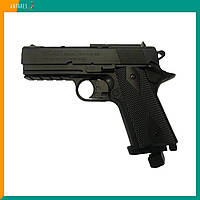 Пневматичний пістолет WinGun 401 Colt Defender пластик газобалонний CO2 130 м/с Вінган Кольт Дефендер