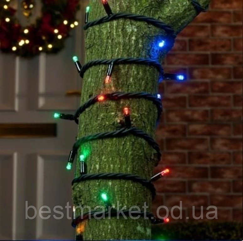 Вулична Гірлянда Нитка 800 Led 50 м Мульти зілля/пр, фото 1