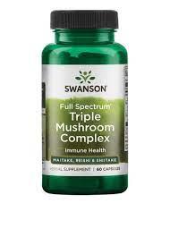 Triple Mushroom Complex Swanson, 60 капсул