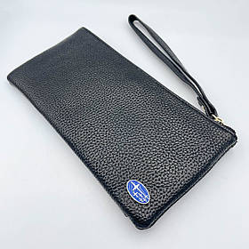 Портмоне гаманець з логотипом SUBARU (Субару) Еко шкіра Чорний