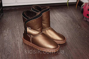 Натуральні уги з ґудзиком-кристалом UGG Australia Bailey Button Metallic Bronze Jewel