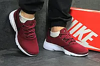 Мужские кроссовки Nike Найк Air Presto Fly Uncaged. Бордовые. Код товара: Д - 5125 44