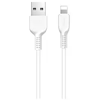 Дата-кабель Hoco Easy Charged X13 1m USB (тато) - Lightning (тато) White