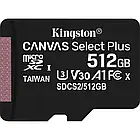 Карта памяті Kingston Canvas Select Plus SDCS2/512GB 512GB microSDXC З адаптером Class 10 UHS-I U3, фото 3