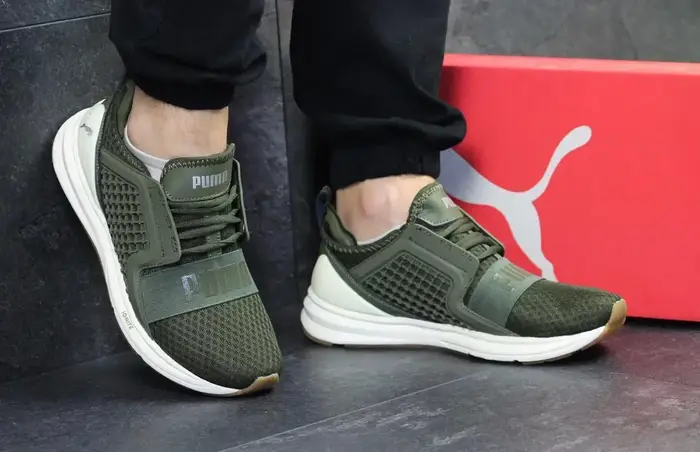 Мужские кроссовки Puma Пума ignite Limitless. Зеленые. Код товара Д ...
