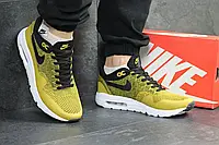 Мужские кроссовки Nike Найк Air Max 1 Flyknit. Рыжие. Код товара: Д - 4969 44