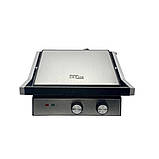 Гриль електричний притискний Zepline086 3500W Електрогриль контактний зі знімними пластинами для дому, фото 2