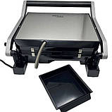 Гриль електричний притискний Zepline086 3500W Електрогриль контактний зі знімними пластинами для дому, фото 5