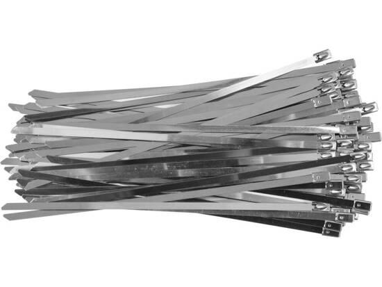 Хомут затискний із неіржавкої сталі 4.6х250мм YATO 100 шт.