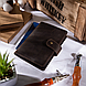Шкіряне портмоне для паспорта / ID документів HiArt PB-02/1 Shabby Gavana Brown, фото 6