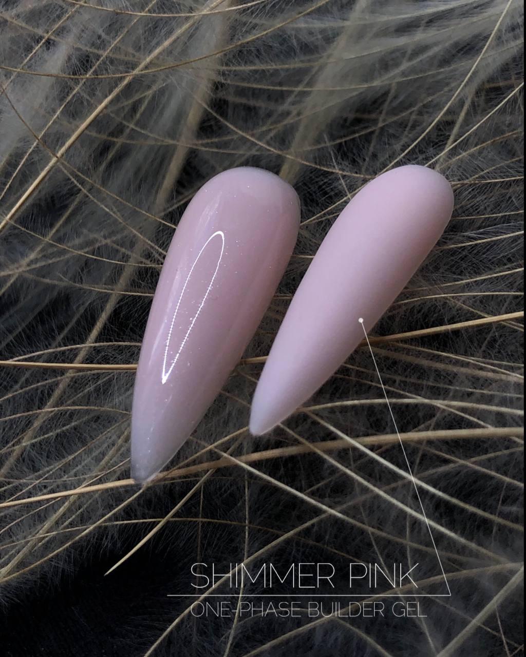 Гель для нарощування  Bilder Gel от ТМ Crooz №8 Shimmer pink, 15 мл, фото 1