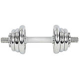 Гантелі розбірні хромовані TA-8210-13 2 шт по 6,5 кг, фото 2