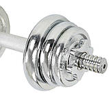 Гантелі розбірні хромовані TA-8210-13 2 шт по 6,5 кг, фото 3