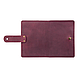 Шкіряне портмоне для паспорта / ID документів HiArt PB-02/1 Shabby Plum, фото 3