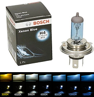 Лампочка в фару авто H4 12 V BOSCH Xenon Blue 1 штука 60/55 Вт