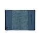Дизайнерська шкіряна обкладинка для паспорта блакитного кольору, колекція "Mehendi Art", фото 4