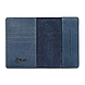 Дизайнерська шкіряна обкладинка для паспорта з відділенням для карт блакитного кольору, колекція "Buta Art", фото 4
