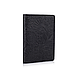 Дизайнерська шкіряна обкладинка для паспорта чорного кольору з відділенням для карт, колекція "Mehendi Art", фото 3