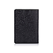 Дизайнерська шкіряна обкладинка для паспорта чорного кольору, колекція "Mehendi Art", фото 2