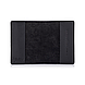 Дизайнерська шкіряна обкладинка для паспорта чорного кольору, колекція "Mehendi Classic", фото 3