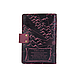 Шкіряне портмоне для паспорта/ ID документів HiArt PB-03S/1 Shabby Plum "Discoveries", фото 3