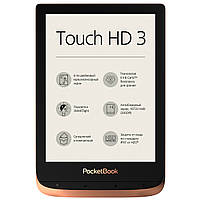 Электронная книга PocketBook 632 Touch HD 3 Copper 16Gb памяти дисплей 6 дюймов, мощный ридер PocketBook