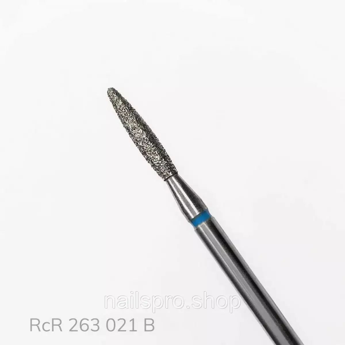 Фреза алмазна Полум'я RichColor синя, діаметр 2.1 мм, довжина 11 мм