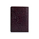 Шкіряне Портмоне фіолетове для документів c вкладенням ПВХ , колекція "Mehendi Art", фото 2