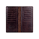 Ергономічний дизайнерський коричневий шкіряний гаманець на 14 карт, колекція"Buta Art", фото 5