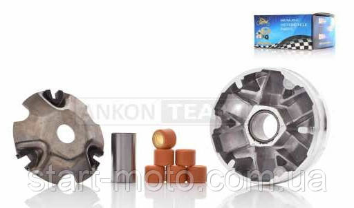HONDA-50 2T DIO27/28 TACT30/31 TOPIC AF38 ZX34/35 Варіатор передній у зборі + втулка (фірма LIPAL) гарний