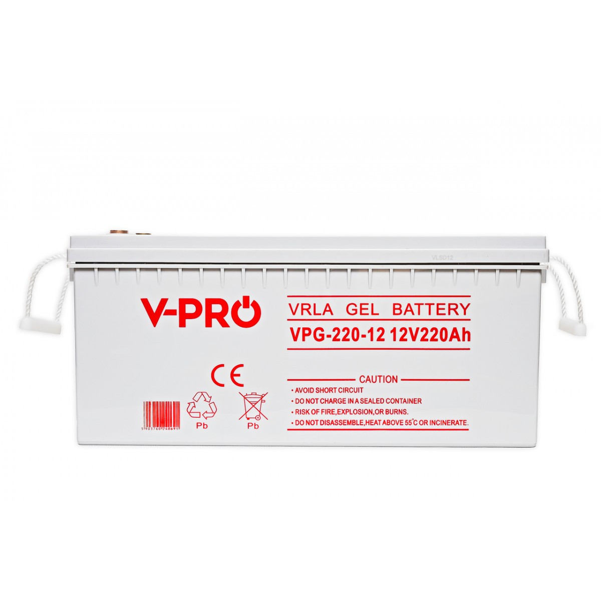 Акумулятор гелевий для ДБЖ та інверторів GEL VPRO PREMIUM 12V 220 Ah GEL VRLA Volt Polska 6AKUGEL220